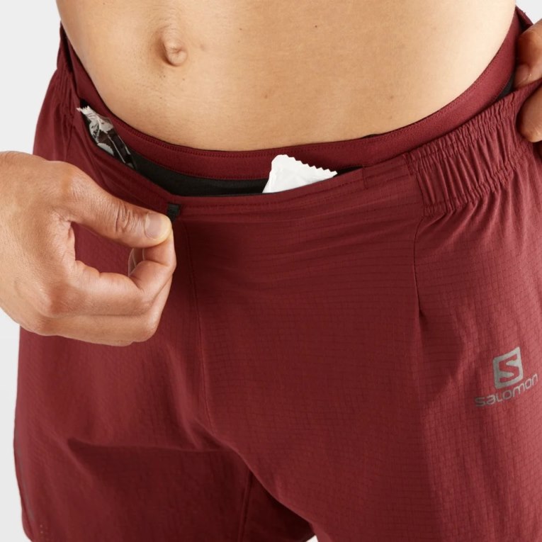 Bermudas Salomon Sense Aero 5'' Hombre Rojos | MX CIOR459